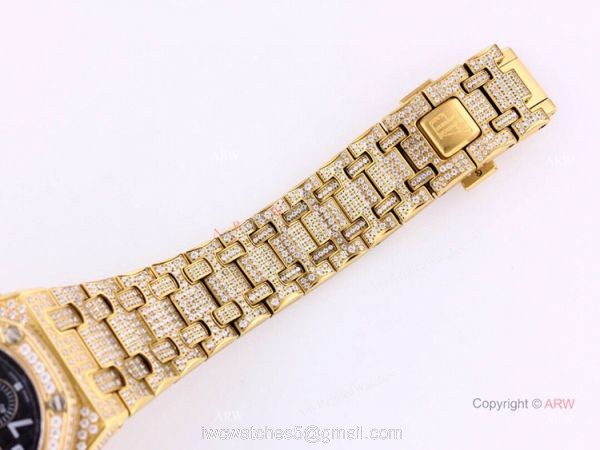Best Replica Audemars Piguet Royal Oak Gold Watch Audemars Piguet Full Diamond Watch