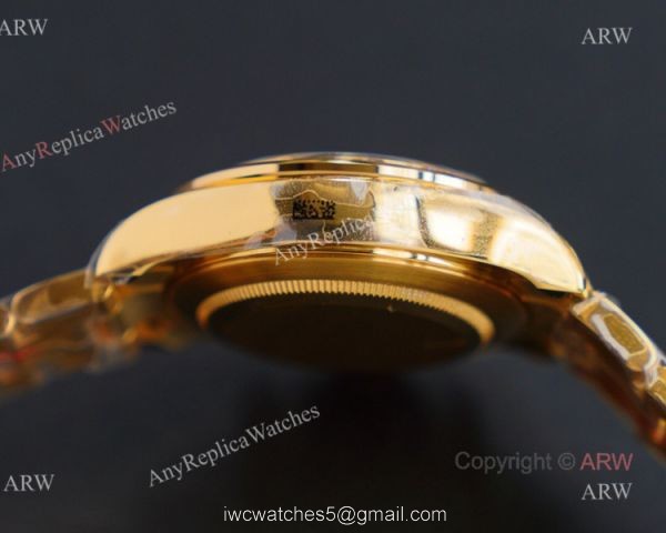JH Factory Replica Rolex Tiger Eye Rose Gold Rolex Daytona 116588 TBR Diamond Watch