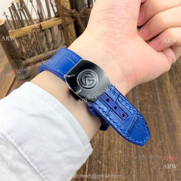 Copy Franck Muller Vanguard V45 Men Watch Black and Blue