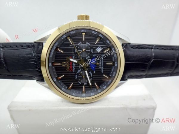 Low Price Replica Omega Seamaster Moon phase Two Tone Watch 40mm