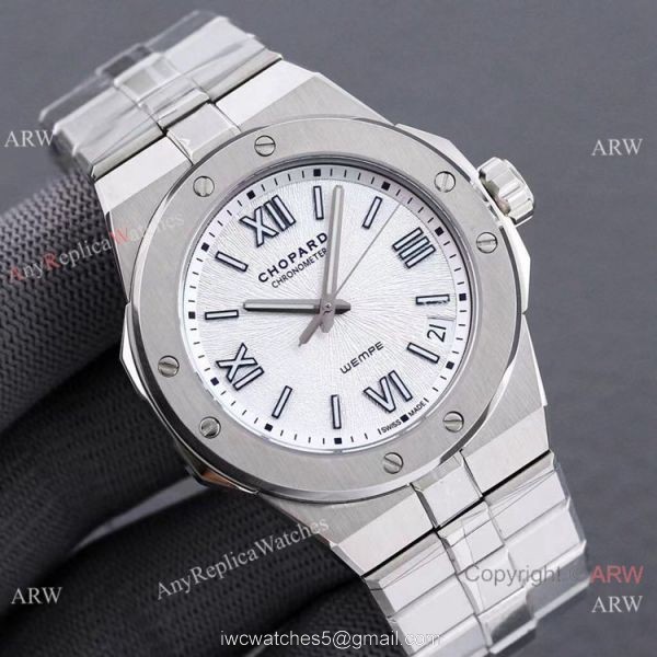 Swiss Replica Chopard Alpine Eagle chopard 298600 Watch 41mm White Dial Stainless Steel