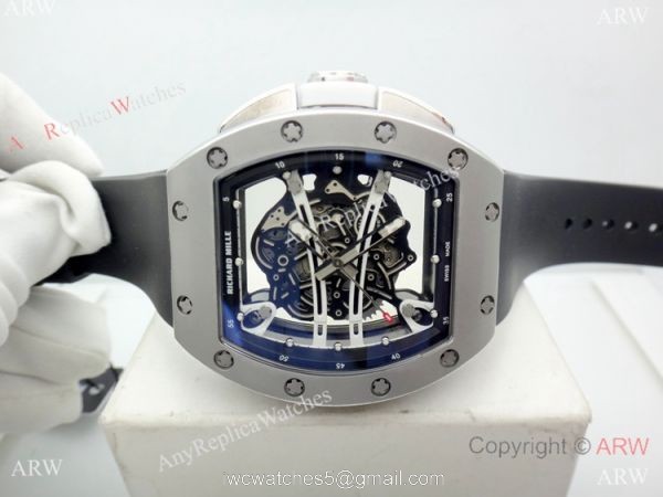 Swiss Richard Mille Rm61-01 Yohan Blake Tourbillon Watch Black Rubber Strap