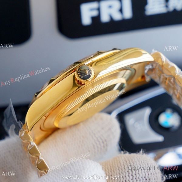 High Quality Rolex Day Date II Gold Iced Out Presidential Watches 41mm