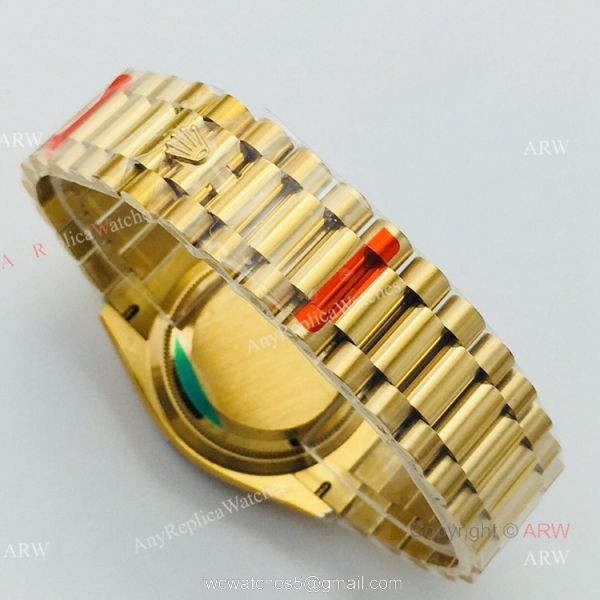 (EWF ) Rolex Day Date President Replica Watch All Gold Diamond Bezel 36mm ETA3255