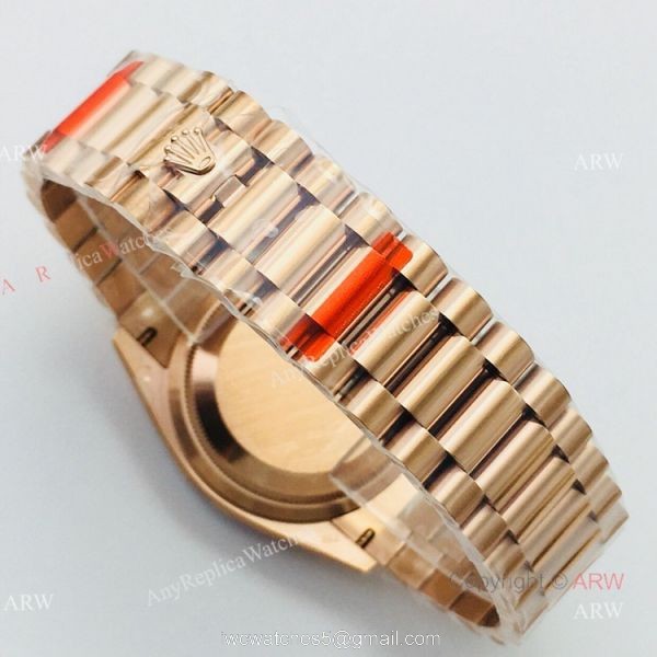 (EWF ) Swiss ETA3255 Replica Rolex Day Date President Replica Watch Rose Gold Diamond