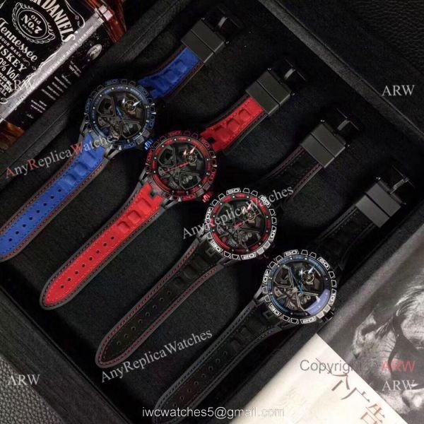 Copy Roger Dubuis Excalibur Lamborghini Huracan Extra Large Face Mens Watches