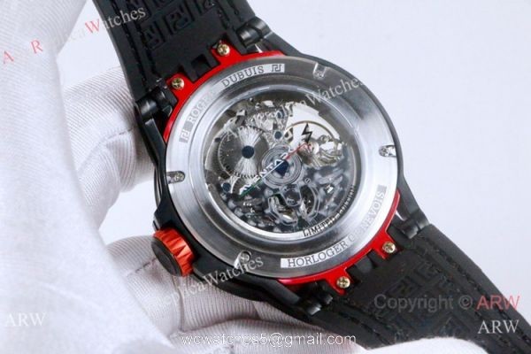 AAA Replica Roger Dubuis Excalibur Aventador S Black and Red Watches 46mm