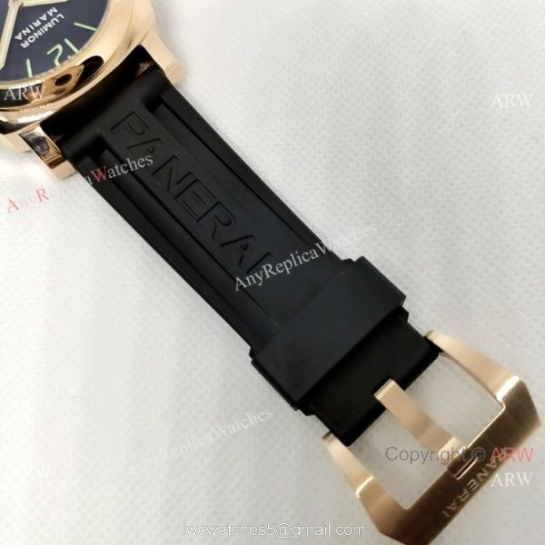 Officine Panerai Luminor Marina Rose Gold Fake Panerai Watch 44mm PAM00111