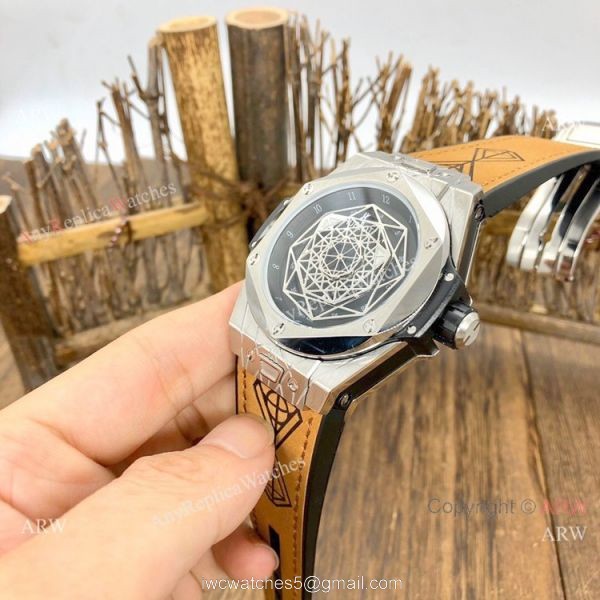 Best Replica Hublot Big Bang Sang Bleu II Automatic Watches SS Case