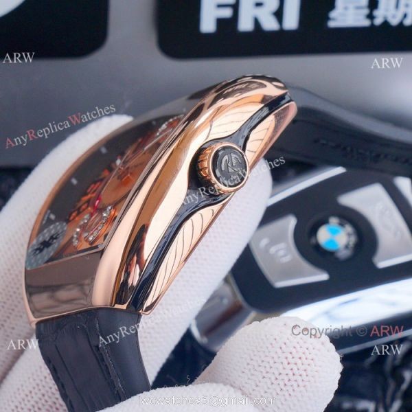 Best Replica Franck Muller Vanguard Yachting v45 Watches Rose Gold Dial