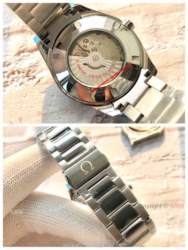 Best Replica Omega Aqua Terra 150 M Automatic Watches Stainless Steel Wave Dial