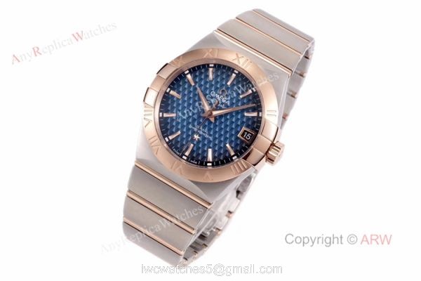 New VS Factory Omega Constellation 2020 Blue Dial Replica Watches 38mm