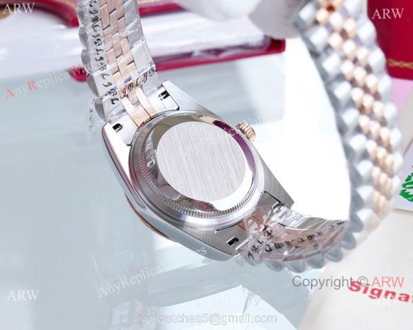 Clone Rolex Oyster Perpetual Datejust 31MM Watches Rose Gold