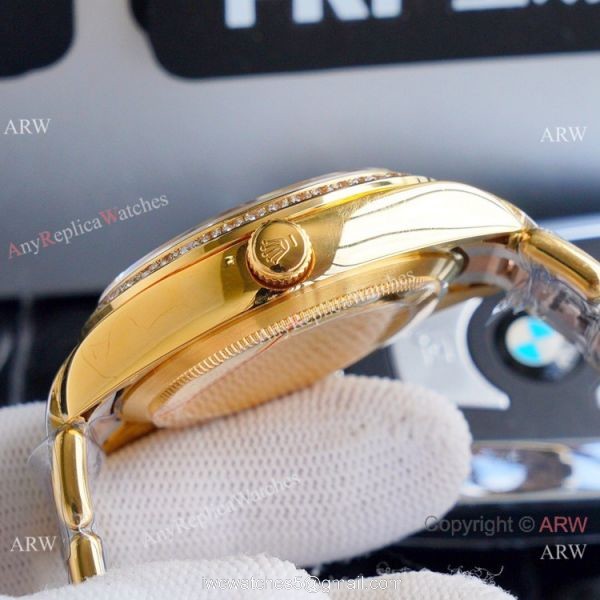 High Quality Copy Rolex Oyster Perpetual Day Date Watch 40mm Yellow Gold