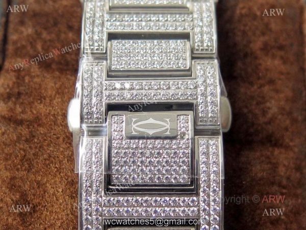 (TW) Best Replica Cartier Ballon Bleu Diamond Watches With Silver Dial