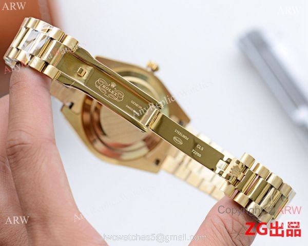 Fake Presidential Rolex Oyster Perpetual Datejust II All Gold Silver Dial