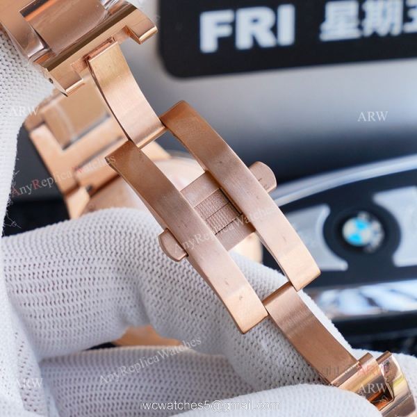1:1 Copy Rose Gold Cartier Ballon Bleu Replica Full Diamond Watch 42mm