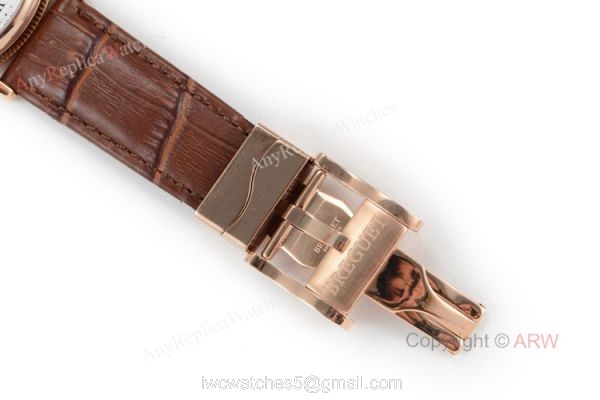 High-End Replica Breguet Classique Rose Gold Bezel Moonphase Watch For Men