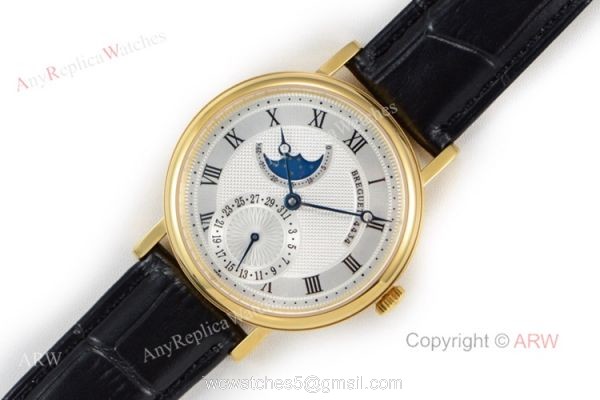 Replica Breguet Classique Automatic Watch Yellow Gold Breguet Classique Moonphase Dial