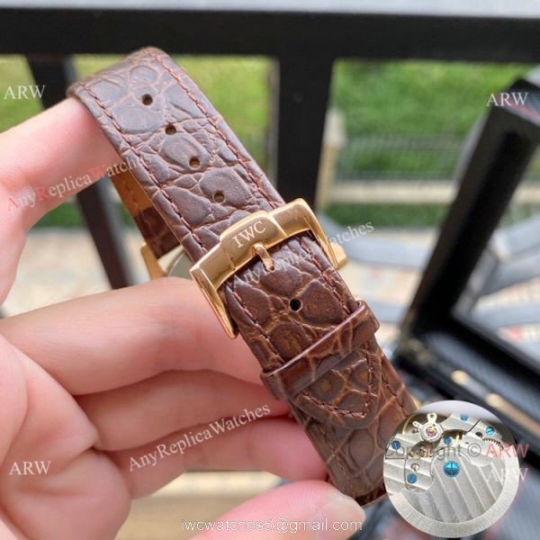 Wholesale Copy IWC Portuguese Moonphase Rose Gold Watches