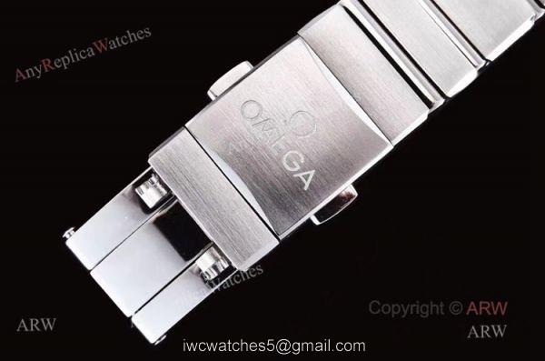 GF Factory Omega Constellation Quartz 25mm Swiss Made Copy Watch With Aventurine Dial