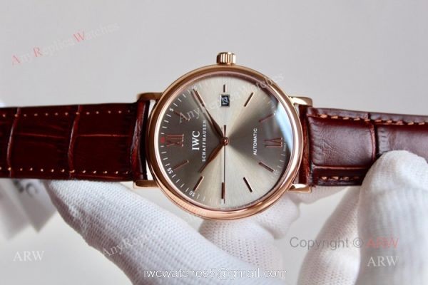 High Quality Replica Rose Gold IWC Portofino Automatic Watch For Men