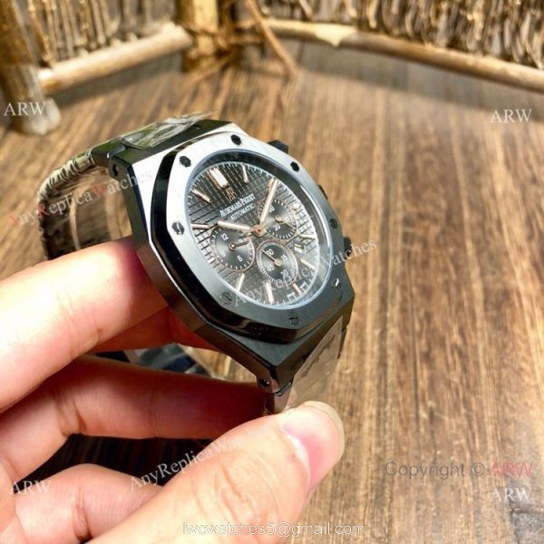 Black Steel Audemars Piguet Royal Oak Replica Watches Automatic