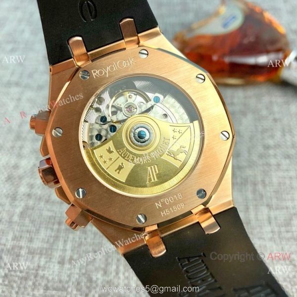 Replica Audemars Piguet Royal Oak Automatic Men Watches Rubber Strap