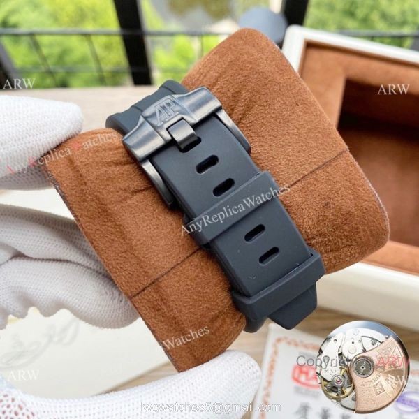 Copy Audemars Piguet Moonphase Watches Black Steel Case