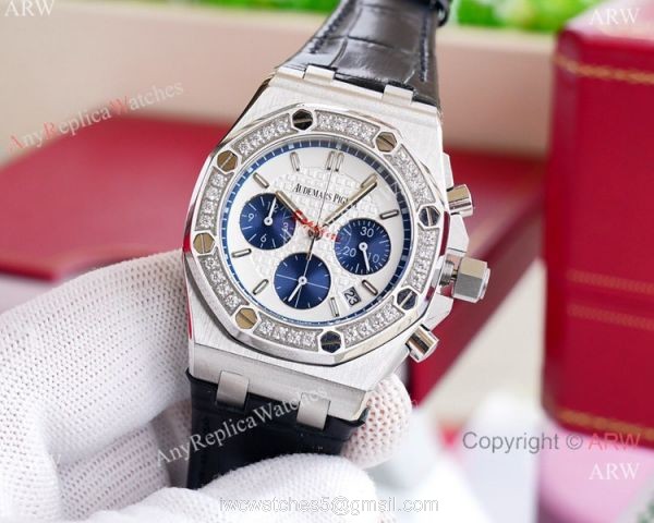 Best Quality Audemars Piguet Royal Oak offshore Lady Watch Leather Strap