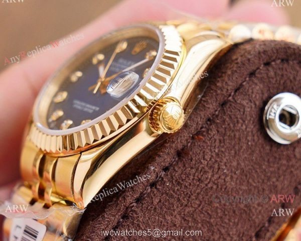 Swiss Quality Rolex Datejust Watches Two Tone Green Dial