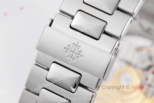 (PPF) V4 Version Best Replica Patek Philippe Diamond Watch With White Dial Diamond Markers