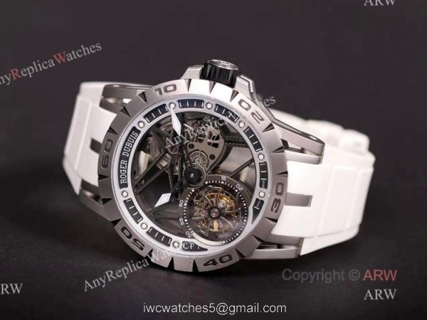 Swiss Copy Roger Dubuis Excalibur Spider Single Flying Tourbillon Watch 45mm