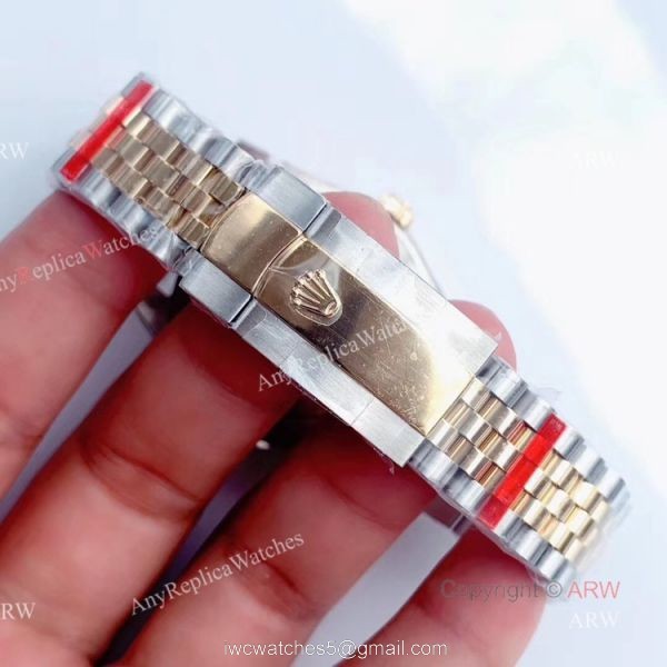 Noob Factory Replica Rolex Datejust Watches For Men With Gold And Silver Jubilee Bracelet