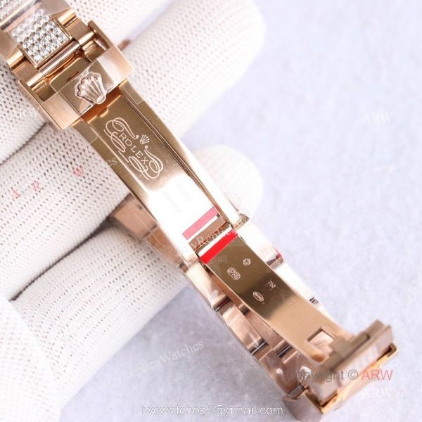 Best Replica Rolex Rose Gold Rainbow Daytona Swiss 7750 Automatic Watch For Men