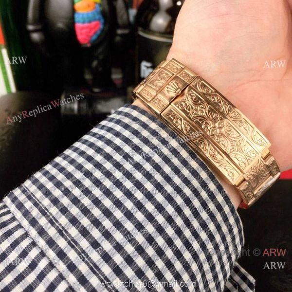 Rolex Submariner Engraving Rose Gold Watches Buy Replica