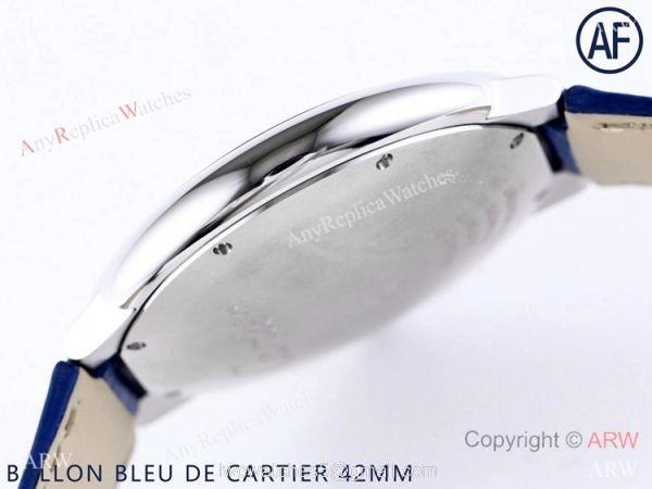 AF Swiss Grade Copy Cartier Ballon Bleu Watch 42mm Blue Dial