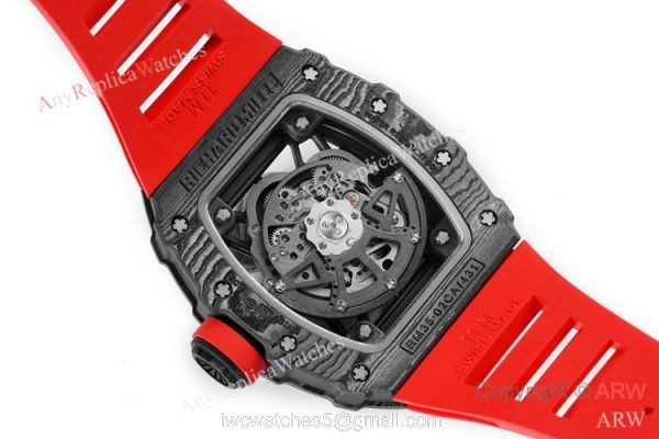 Swiss 1:1 Replica Richard Mille Rafael Nadal RM35-02 Watch Red Rubber Strap