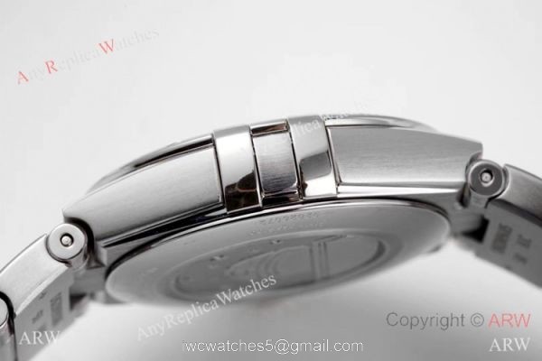 NEWEST! Swiss Copy Omega Constellation Gray Dial Diamond Bezel Watch 28mm Women