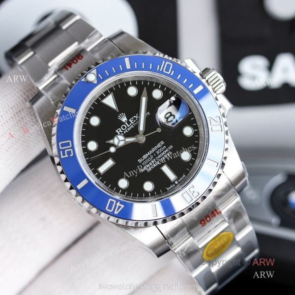 (V11) New Noob Rolex Submariner 2020 41mm Blue Bezel Replica Watch For Men
