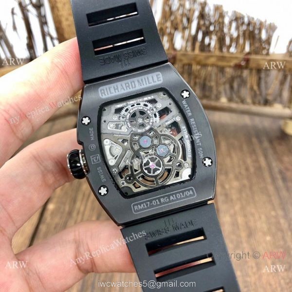 Swiss Quality Copy Richard Mille RM17-01 Black Ceramic Watches