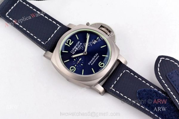 New Panerai PAM 1117 Luminor Marina 44mm Blue Dial Watches VS Factory Best Replica