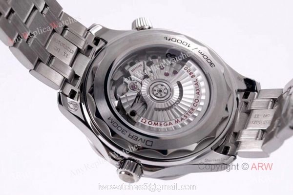 VS Factory Omega Seamaster Diver 300m Grey Wave Dial Omega 8800 Movement Watch Replica