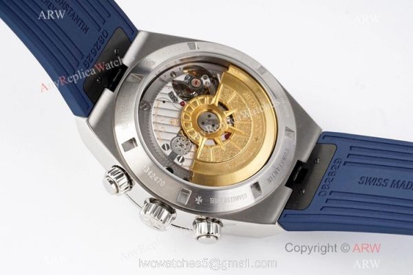 Swiss Copy Vacheron Constantin Overseas Chronograph 5500V Watch Blue Face