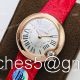 Super Clone Cartier Ballon Bleu De 30mm Watch Rose Gold Silver Dial