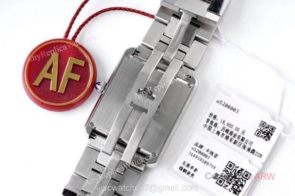 New! Swiss Cartier Tank Solo AF Factory Stainless Steel Watch Mid-size