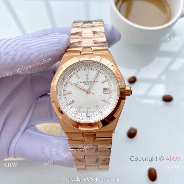 Copy Vacheron Constantin Geneve Overseas 42mm Watches Rose Gold