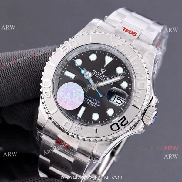 AAA Swiss Copy Rolex Yachtmaster 40mm Watch 904L ETA2836 Gray Dial