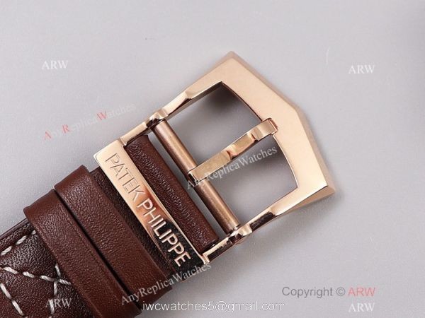 GR Factory Patek Philippe Calatrava Pilot Travel Time Watch Rose Gold