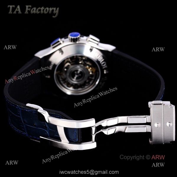 45mm Hublot Big Bang Blue Diamond Bezel Iced Out Watch For Men Best Swiss Made
